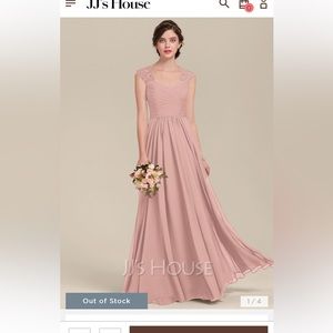 Plus size bridesmaid dress - dusty rose.